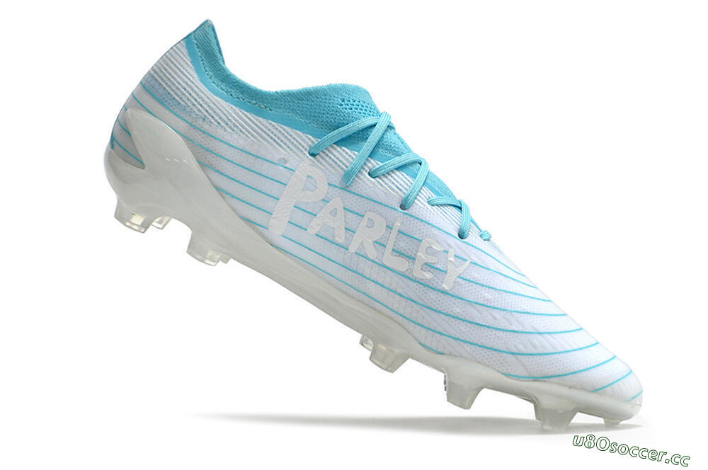 Men's Adidas X Speedportal.1 TF Firm Ground Low-Tops Football Boots - White/Blue 4