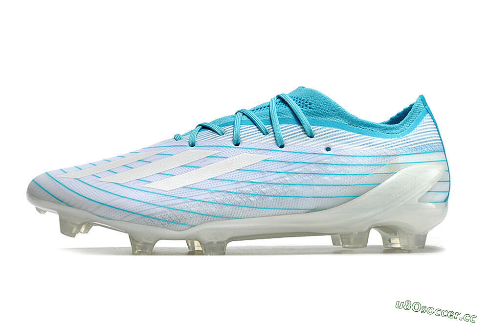 Men's Adidas X Speedportal.1 TF Firm Ground Low-Tops Football Boots - White/Blue 0