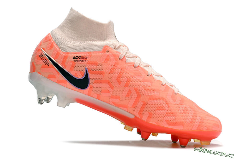Men's Nike Air Zoom Mercurial Superfly 9 Elite SG Soft Ground Low-Tops Football Boots - Orange/Black/Purple 4