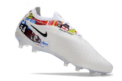 Men's Harry Kane x Nike Phantom GX Elite FG Firm Ground Low-Tops Football Boots - White/Gold/Blue