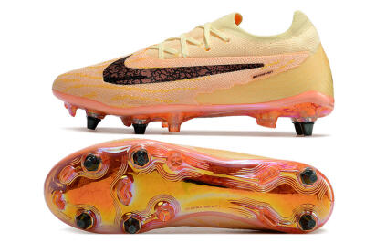 Men's Nike Phantom GX Elite SG Soft Ground Low-Tops Football Boots - Yellow/Black/Orange