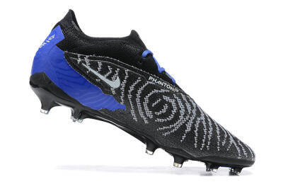 Men's Nike Phantom GX Elite FG Firm Ground Low-Tops Football Boots - Black/White/Blue