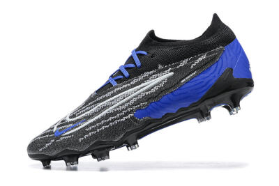 Men's Nike Phantom GX Elite FG Firm Ground Low-Tops Football Boots - Black/White/Blue