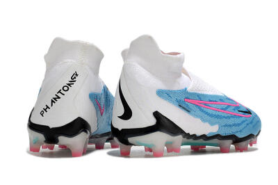 Men's Nike Phantom GX Elite DF FG Firm Ground High-Tops Football Boots - Blue/Pink/White