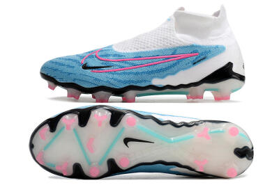 Men's Nike Phantom GX Elite DF FG Firm Ground High-Tops Football Boots - Blue/Pink/White