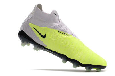 Men's Nike Phantom GX Elite DF FG Firm Ground High-Tops Football Boots - Green/Black/White