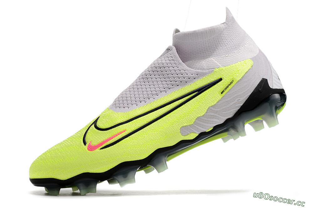 Men's Nike Phantom GX Elite DF FG Firm Ground High-Tops Football Boots - Green/Black/White 5