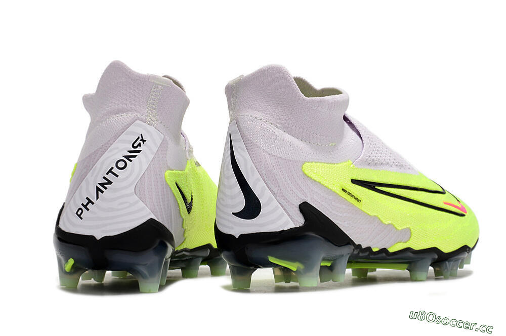 Men's Nike Phantom GX Elite DF FG Firm Ground High-Tops Football Boots - Green/Black/White 6