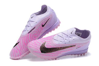 Men's Nike Phantom GX Elite TF Artificial Turf Low-Tops Football Shoes - Purple/Pink/Black