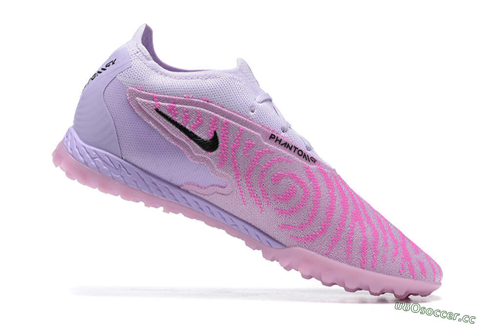 Men's Nike Phantom GX Elite TF Artificial Turf Low-Tops Football Shoes - Purple/Pink/Black 6