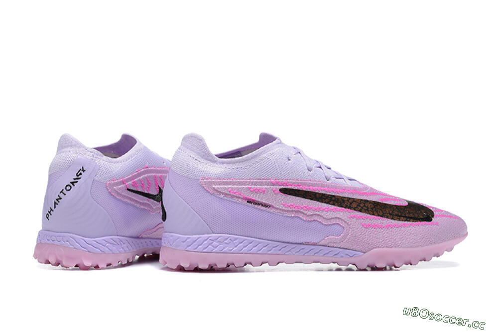 Men's Nike Phantom GX Elite TF Artificial Turf Low-Tops Football Shoes - Purple/Pink/Black 8