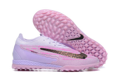 Men's Nike Phantom GX Elite TF Artificial Turf Low-Tops Football Shoes - Purple/Pink/Black