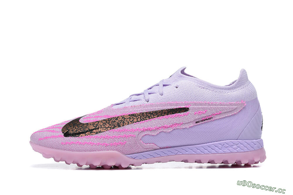 Men's Nike Phantom GX Elite TF Artificial Turf Low-Tops Football Shoes - Purple/Pink/Black 0