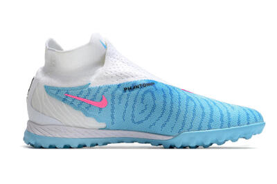 Unisex Nike Phantom GX Elite DF TF Artificial Turf High-Tops Football Shoes - Blue/Pink/White