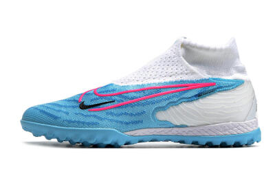 Unisex Nike Phantom GX Elite DF TF Artificial Turf High-Tops Football Shoes - Blue/Pink/White