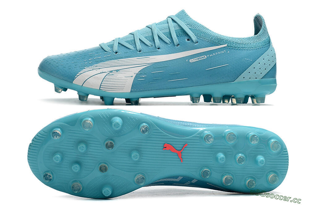 Men's Puma Ultra Ultimate MG Multi Ground Low-Tops Football Boots - Blue/White 1