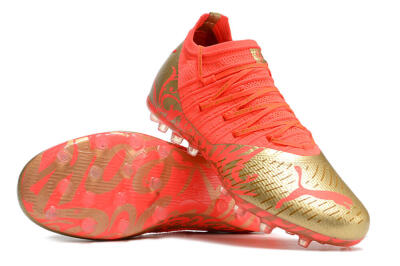 Men's Puma Future Z 1.3 Instinct MG Multi Ground Low-Tops Football Boots - Red/Gold
