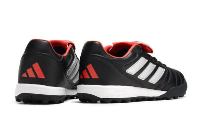 Men's Adidas Copa Gloro TF Artificial Turf Low-Tops Football Shoes - Black/White