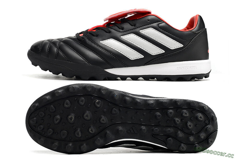 Men's Adidas Copa Gloro TF Artificial Turf Low-Tops Football Shoes - Black/White 1