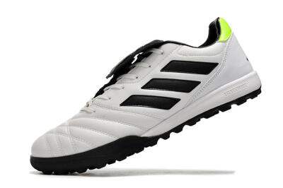 Men's Adidas Copa Gloro TF Artificial Turf Low-Tops Football Shoes - White/Black/Green