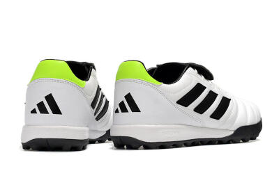 Men's Adidas Copa Gloro TF Artificial Turf Low-Tops Football Shoes - White/Black/Green