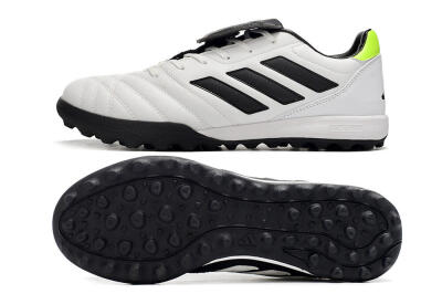 Men's Adidas Copa Gloro TF Artificial Turf Low-Tops Football Shoes - White/Black/Green