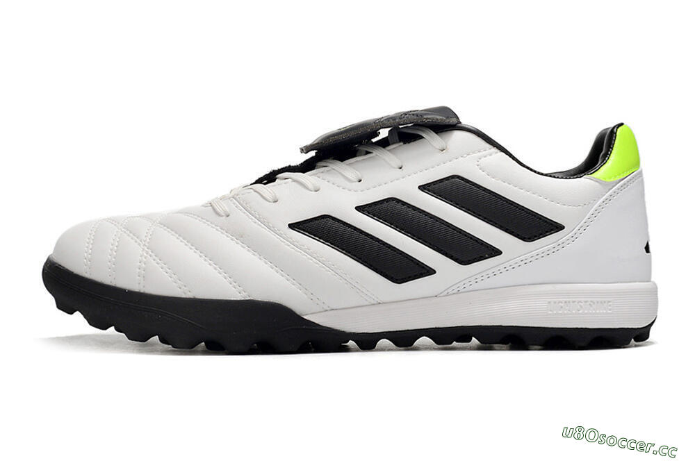 Men's Adidas Copa Gloro TF Artificial Turf Low-Tops Football Shoes - White/Black/Green 0