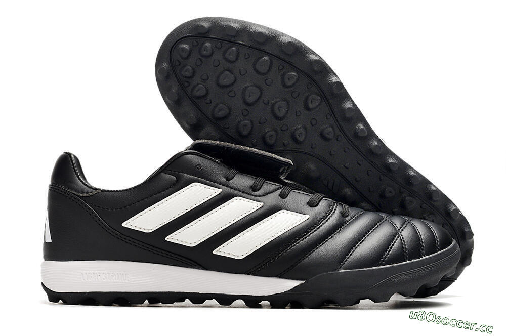 Men's Adidas Copa Gloro TF Artificial Turf Low-Tops Football Shoes - Black/White 2