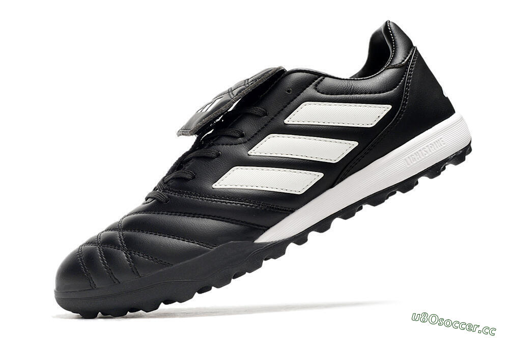 Men's Adidas Copa Gloro TF Artificial Turf Low-Tops Football Shoes - Black/White 5