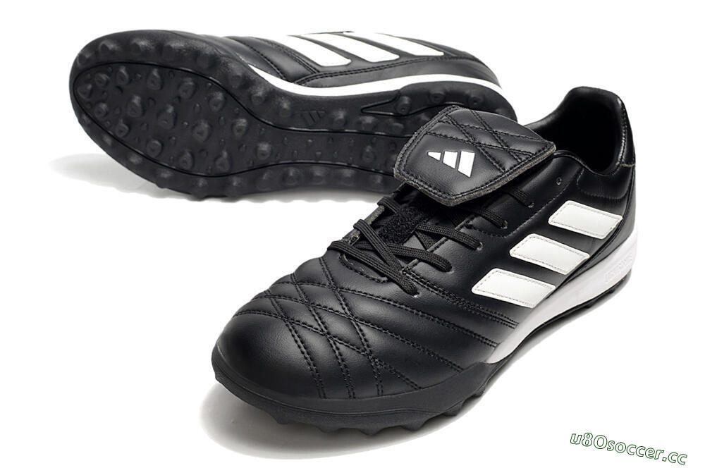 Men's Adidas Copa Gloro TF Artificial Turf Low-Tops Football Shoes - Black/White 3