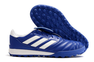 Men's Adidas Copa Gloro TF Artificial Turf Low-Tops Football Shoes - Blue/White