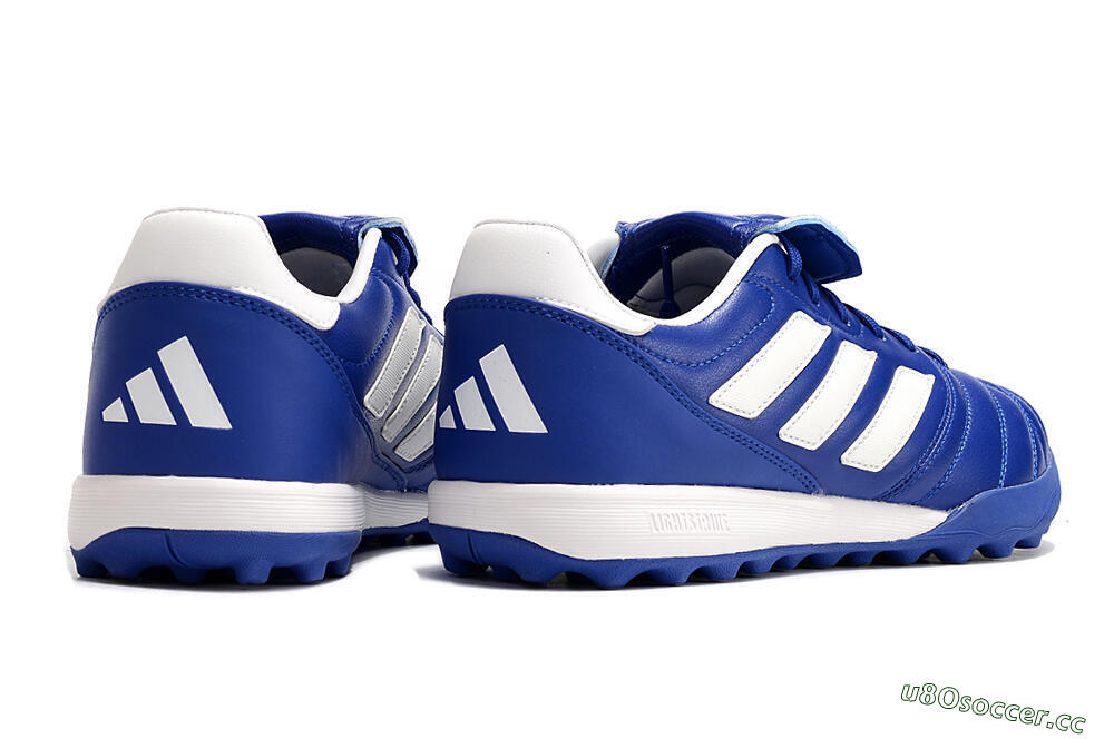 Men's Adidas Copa Gloro TF Artificial Turf Low-Tops Football Shoes - Blue/White 6