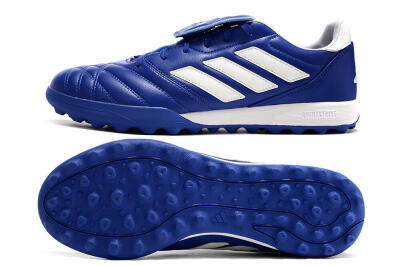 Men's Adidas Copa Gloro TF Artificial Turf Low-Tops Football Shoes - Blue/White