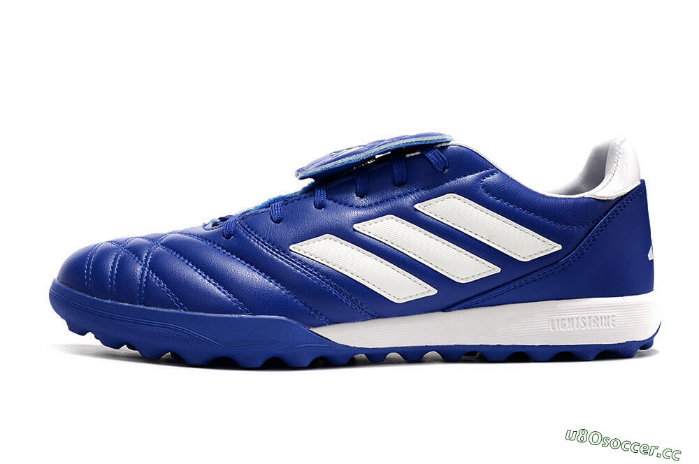 Men's Adidas Copa Gloro TF Artificial Turf Low-Tops Football Shoes - Blue/White 0