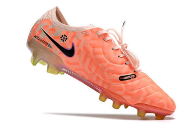 Men's Nike Tiempo Legend 10 Elite FG Firm Ground Low-Tops Football Boots - Pink/Black