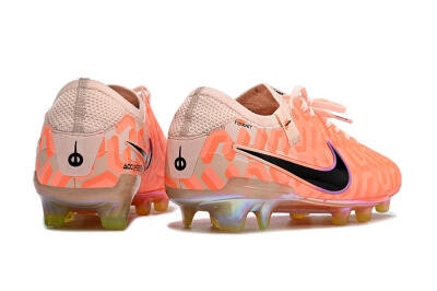 Men's Nike Tiempo Legend 10 Elite FG Firm Ground Low-Tops Football Boots - Pink/Black