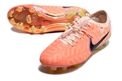 Men's Nike Tiempo Legend 10 Elite FG Firm Ground Low-Tops Football Boots - Pink/Black