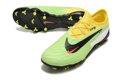 Men's Nike Phantom GX Academy FG Firm Ground Low-Tops Football Boots - Green/Black/White/Yellow