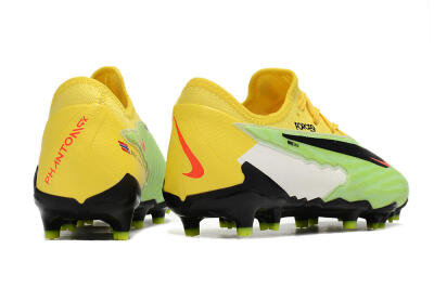 Men's Nike Phantom GX Academy FG Firm Ground Low-Tops Football Boots - Green/Black/White/Yellow