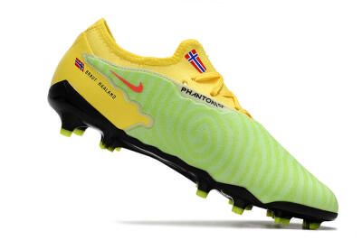 Men's Nike Phantom GX Academy FG Firm Ground Low-Tops Football Boots - Green/Black/White/Yellow