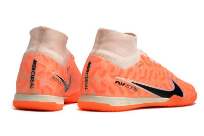 Men's Nike Air Zoom Mercurial Superfly 9 Elite IC Indoor & Futsal High-Tops Football Shoes - Pink/Black/Purple