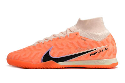 Men's Nike Air Zoom Mercurial Superfly 9 Elite IC Indoor & Futsal High-Tops Football Shoes - Pink/Black/Purple