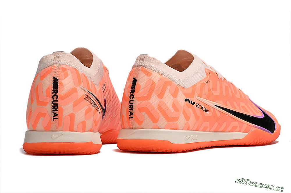 Men's Nike Air Zoom Mercurial Vapor 15 Elite IC Indoor & Futsal Low-Tops Football Shoes - Pink/Black/Purple 6