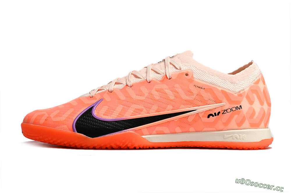 Men's Nike Air Zoom Mercurial Vapor 15 Elite IC Indoor & Futsal Low-Tops Football Shoes - Pink/Black/Purple 0