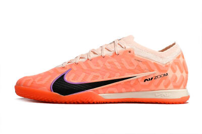Men's Nike Air Zoom Mercurial Vapor 15 Elite IC Indoor & Futsal Low-Tops Football Shoes - Pink/Black/Purple
