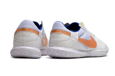 Men's Nike Street Gato IC Indoor & Futsal Low-Tops Football Shoes - White/Pink/Blue