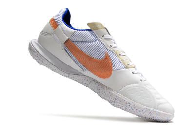 Men's Nike Street Gato IC Indoor & Futsal Low-Tops Football Shoes - White/Pink/Blue