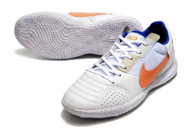 Men's Nike Street Gato IC Indoor & Futsal Low-Tops Football Shoes - White/Pink/Blue