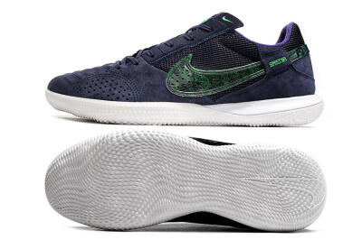 Men's Nike Street Gato IC Indoor & Futsal Low-Tops Football Shoes - Blue/Black/Green