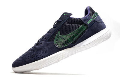 Men's Nike Street Gato IC Indoor & Futsal Low-Tops Football Shoes - Blue/Black/Green